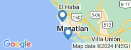 Map of fishing charters in Mazatlán
