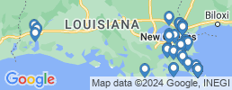 Map of fishing charters in Louisiana