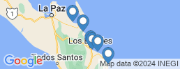 Map of fishing charters in Los Barriles