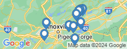 Map of fishing charters in Pigeon Forge