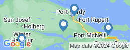 Map of fishing charters in Port Hardy