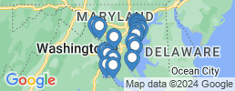 Map of fishing charters in Arlington