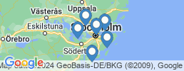 Map of fishing charters in Vaxholm