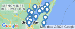 Map of fishing charters in Oconto