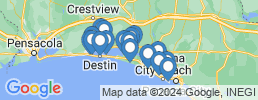 Map of fishing charters in Santa Rosa Beach, Florida