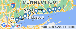Map of fishing charters in Connecticut