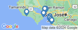 Map of fishing charters in Paquera