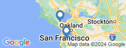 Map of fishing charters in Marin County