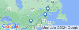 Map of fishing charters in Québec