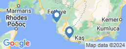 Map of fishing charters in kaş