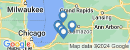Map of fishing charters in Sawyer