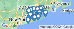 Map of fishing charters in East Quogue
