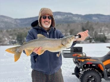 Lake George Ice fishing with Austin Charters