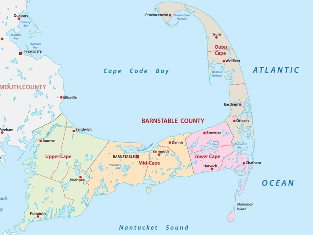 Cape Cod Map 