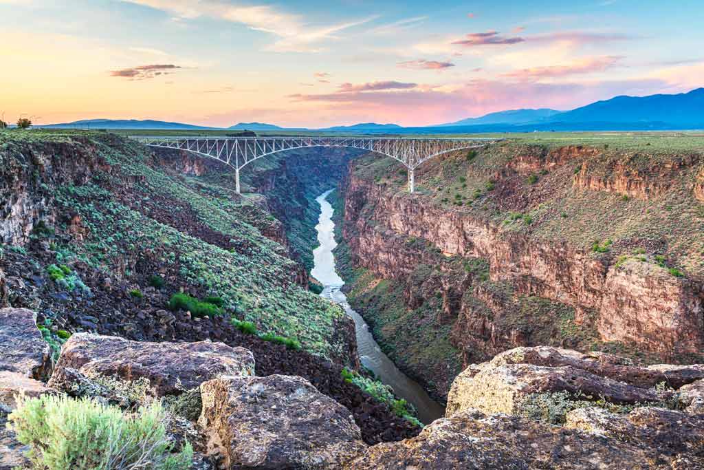 The Rio Grande Canyon near Taos, New Mexico