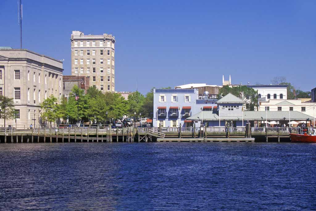 A view of Wilmington downtown from the river
