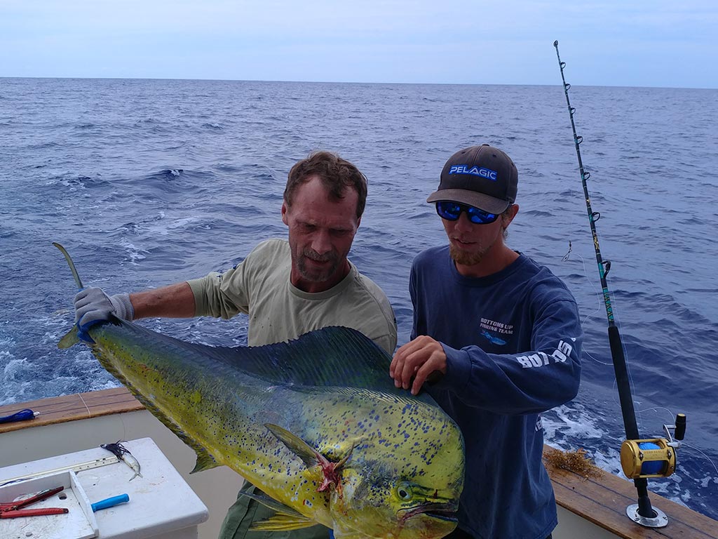 Два рыболов-держатель Mahi Mahi, которого они поймали во время глубоководной рыбалки в Джексонвилле, штат Флорида».По сравнению со средней записью в этом списке, Mahi Mahi являются более удобной мишенью для начинающего рыболова. Это потому, что вам не нужно проходить весь путь до Гольфстрима, чтобы получить шанс поймать одного из этих красочных существ. Соедините это с тем фактом, что ваша обычная махи-махи — упрямая рыба, которая даст вам возможность заработать деньги, и вы получите отличное представление о глубоководной рыбалке в Джексонвилле.</p><meta itemprop=