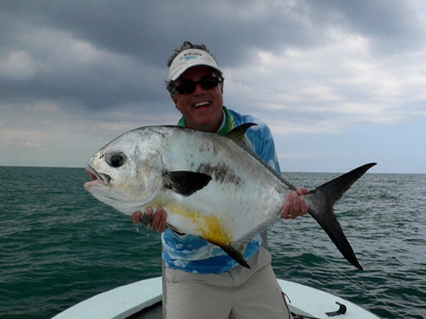 Permit fishing: Monster Permit caught aboard Rolle and Firefly Bonefish, in Freeport, Bahamas