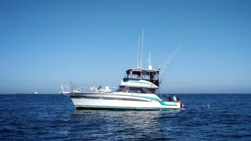 a luxury offshore fishing boat