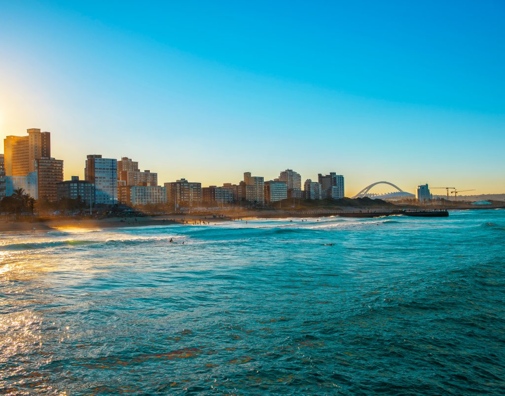 durban city from the ocean