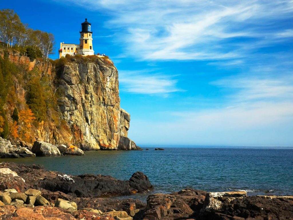 Split Rock Lighthouse on Lake Superior North Shore