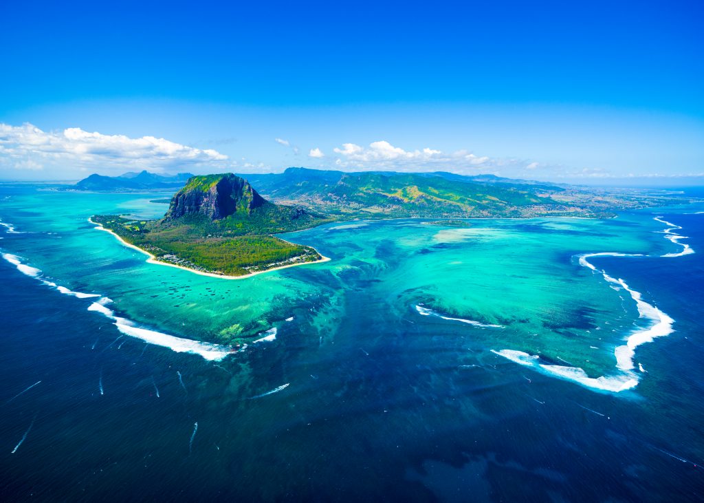mauritius deep sea trench seen from above, best africa fishing destinations