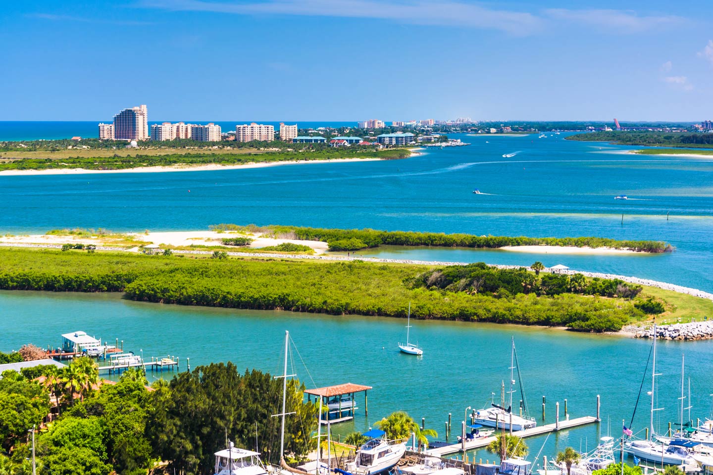 New Smyrna Beach Fishing The Complete Guide   New Smyrna Beach Aerial 