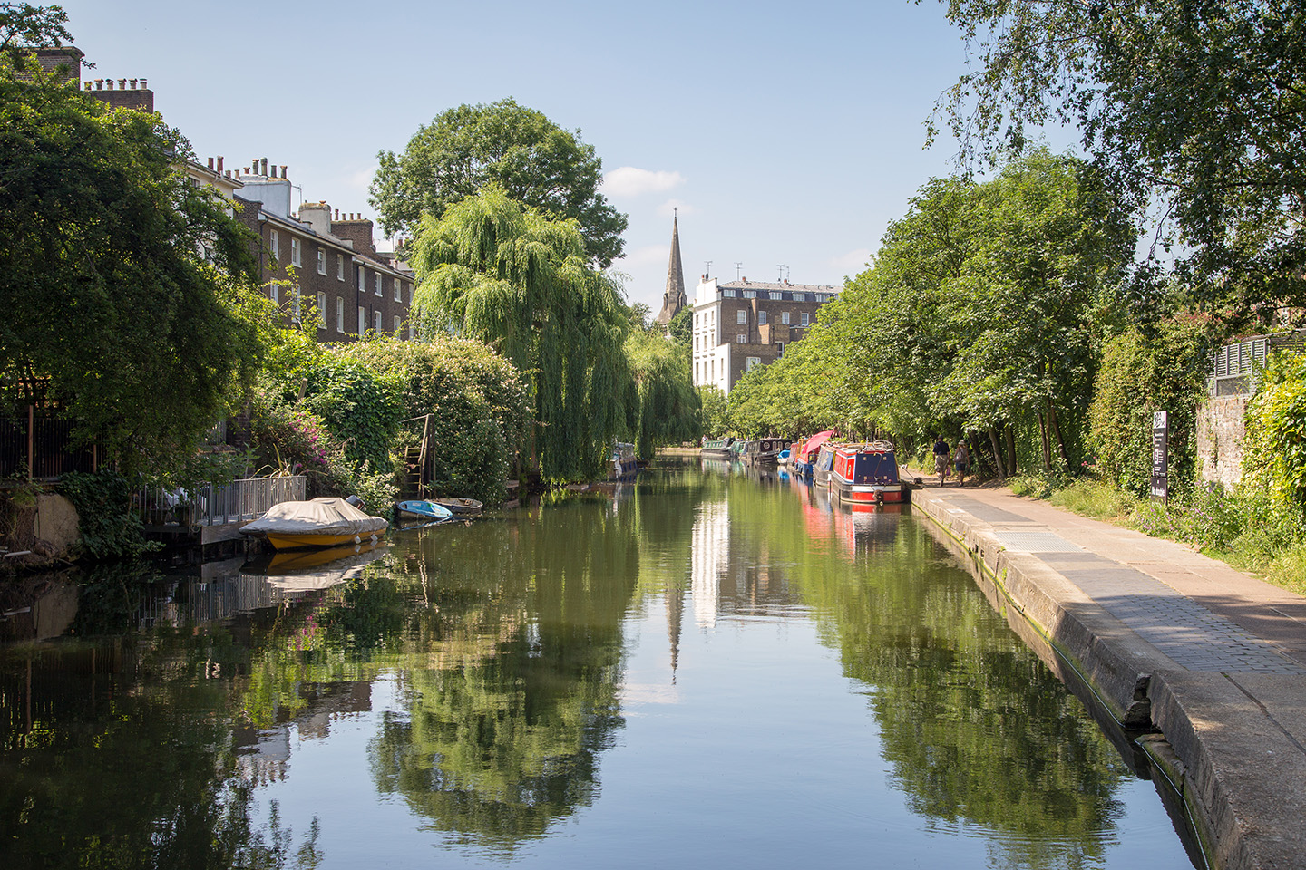 A view along the Regent's Canal in London
