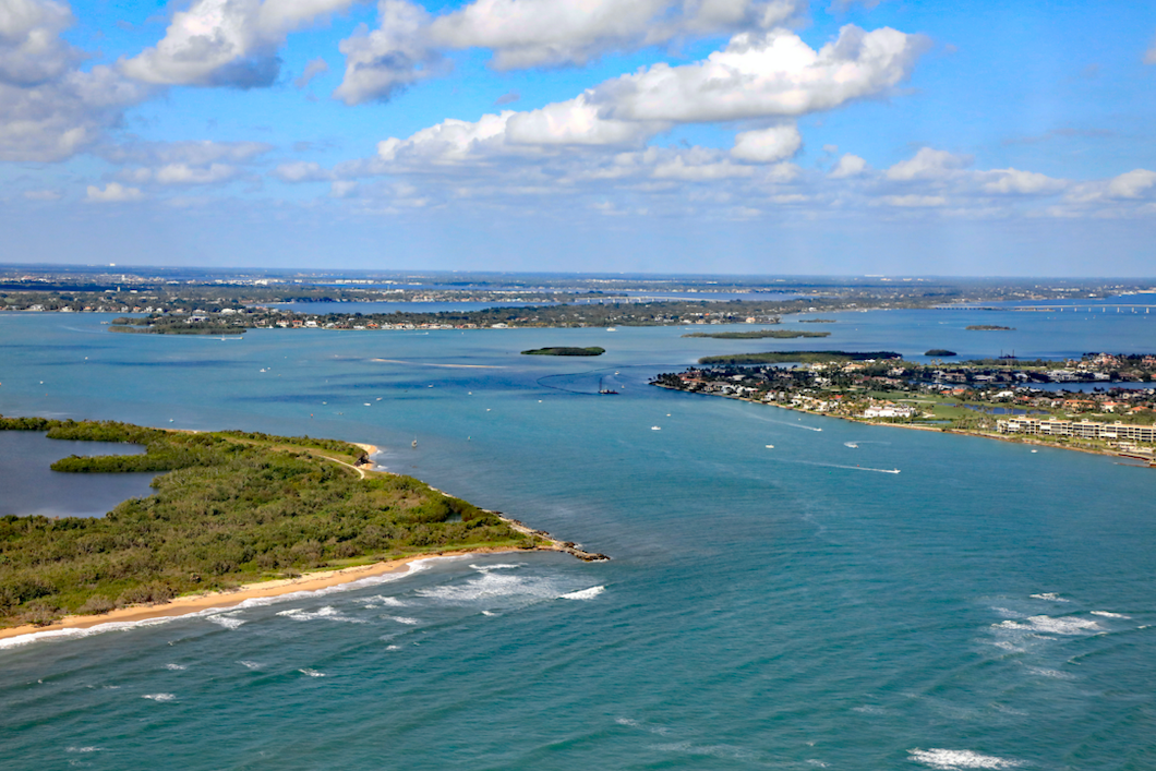 Aerial view of Stuart, Florida