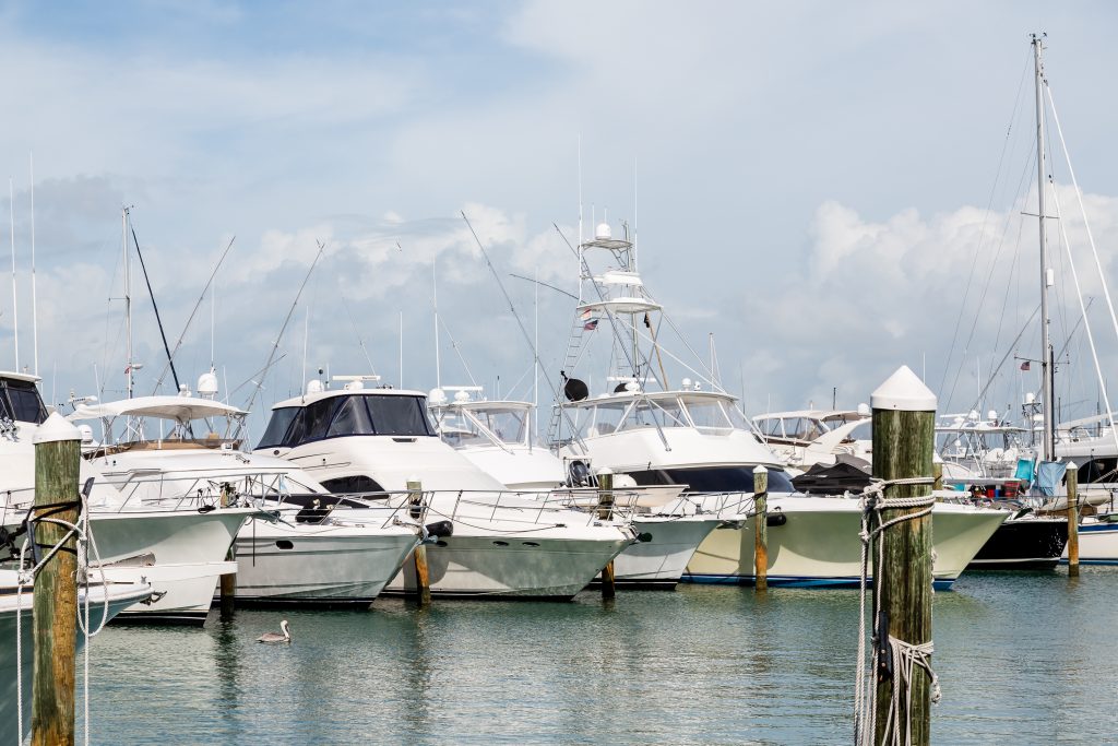 A photo of Tampa Marina and boats docked there