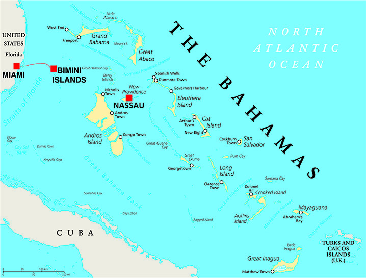 map of florida and bahamas From Florida To Bahamas By Boat The Complete Guide map of florida and bahamas